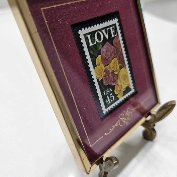 Collectable Framed Love Stamp on Stand - Picture 3 of 11